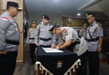 Kapolda Kepri Pimpin Upacara Serah Terima Jabatan Ka SPKT Polda Kepri
