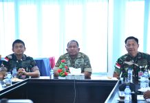 Dari Natuna, Danlanud RSA Ikuti Exit Briefing Panglima Kodau I