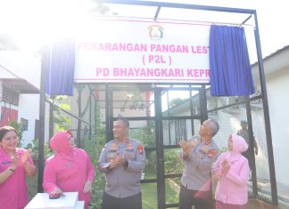 Syukuran Renovasi Gedung Bhayangkari, Kapolda Kepri Resmikan P2L dan Panen Hasil Ketahanan Pangan