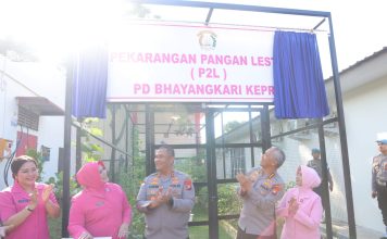 Syukuran Renovasi Gedung Bhayangkari, Kapolda Kepri Resmikan P2L dan Panen Hasil Ketahanan Pangan