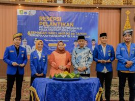 Hadiri Pelantikan PC PMII Bengkalis, Bupati Ajak Pemuda Aktif Bangun Daerah