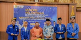Hadiri Pelantikan PC PMII Bengkalis, Bupati Ajak Pemuda Aktif Bangun Daerah