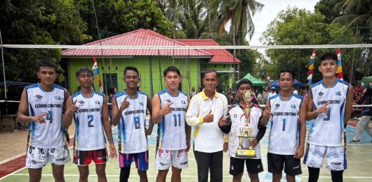 Tekuk Tim Pulau Nguan 3-1, Panther Rejai Sabet Juara Turnamen Voli Pulau Bukit
