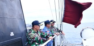 Danlanud RSA Dampingi Pangkogabwilhan I Tinjau Operasi Laut di Natuna