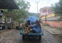 Miris, Pasien di Siantan Timur Terpaksa Diangkut Gunakan Tosa Karena Ambulance Bermasalah