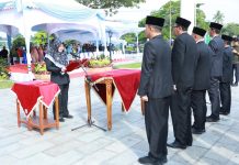 Terapkan Manajemen Talenta, Empat Putra Daerah Dilantik Jadi Kadis di Depan Istana Siak