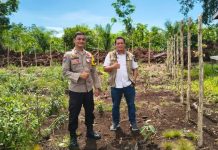 Polsek Bukit Batu dan Warga Pangkalan Jambi Siapkan Lahan Jagung