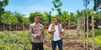 Polsek Bukit Batu dan Warga Pangkalan Jambi Siapkan Lahan Jagung