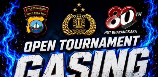 Polres Natuna Gelar Open Tournament Gasing Tradisional dalam Rangka HUT Bhayangkara ke-80 