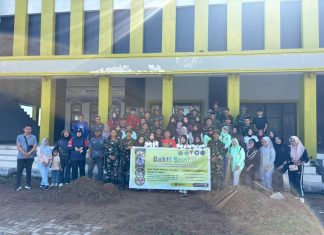 HMPS PGSD Umbuton Gelar Aksi Bersih-Bersih Bersama Pemkot Baubau Jelang Iduladha