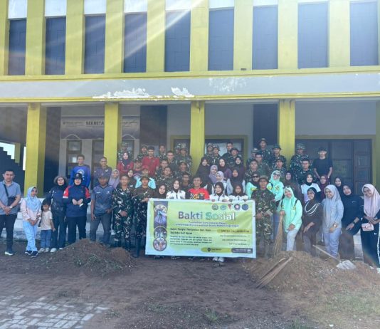 HMPS PGSD Umbuton Gelar Aksi Bersih-Bersih Bersama Pemkot Baubau Jelang Iduladha