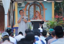 Bupati Siak Salat Idul Adha Bersama Ribuan Warga di Kampung Mandiangin