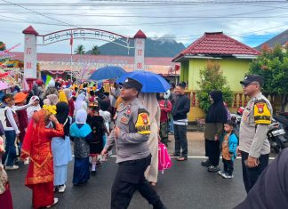 Polres Natuna Bersinergi Amankan Pawai dan Pagelaran Seni SDN 001 Ranai