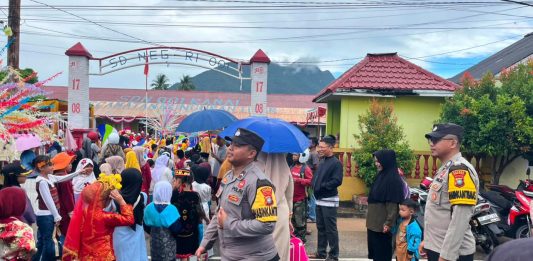 Polres Natuna Bersinergi Amankan Pawai dan Pagelaran Seni SDN 001 Ranai