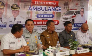 Ketua DPRD Payakumbuh Apresiasi Bantuan 1 Unit Ambulans dari PT Jasa Raharja kepada PMI
