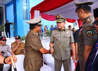 Hadiri Upacara Gelar Pasukan di Politeknik Pelayaran Sumbar, Zulmaeta Tegaskan Hal Ini