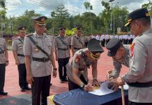 Polres Bintan Gelar Serah Terima Jabatan PJU Polres Bintan