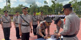 Polres Bintan Gelar Serah Terima Jabatan PJU Polres Bintan