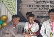 Kapolres Natuna AKBP Novyan Hadiri Perpisahan SLB Negeri Natuna, Beri Motivasi Siswa Terus Berkarya