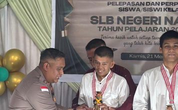 Kapolres Natuna AKBP Novyan Hadiri Perpisahan SLB Negeri Natuna, Beri Motivasi Siswa Terus Berkarya