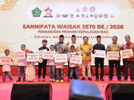 Wagub Nyanyang Hadiri Sannipata Waisak 2570 BE, Tegaskan Kepri Rumah Besar Kerukunan dan Toleransi