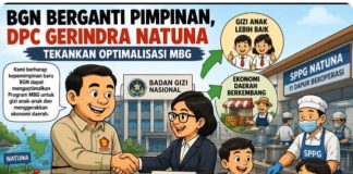 BGN Berganti Pimpinan, Gerindra Natuna Dorong MBG Jadi Penggerak Ekonomi Daerah