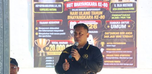 Kapolres Natuna Buka Turnamen Domino HUT Bhayangkara ke-80, Pererat Silaturahmi Polisi dan Masyarakat