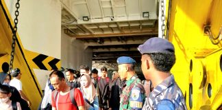 Babinterau Lanud Raden Sadjad Natuna Hadirkan Pelayanan Humanis Melalui Pengamanan Pelabuhan Penagi