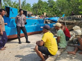 Polsek Senayang Intensifkan Patroli Cuaca Ekstrem, Nelayan Diimbau Utamakan Keselamatan Saat Melaut
