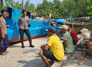 Polsek Senayang Intensifkan Patroli Cuaca Ekstrem, Nelayan Diimbau Utamakan Keselamatan Saat Melaut