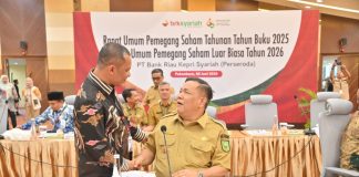 Wabup Bagus Santoso Hadiri RUPS BRK Syariah 2026, Dorong Penguatan Ekonomi Bengkalis