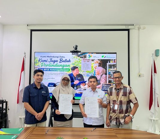 BPJS Ketenagakerjaan dan BPS Kota Lhokseumawe teken kerjasama, dalam melindungi Petugas Sensus Ekonomi 2026