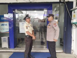 Melalui Pam Swakarsa, Polres Lingga Bangun Kesadaran Keamanan di Lingkungan Perbankan
