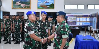 Danlanud RSA Terima Penyerahan Jabatan Dansathanlan, Apresiasi Pengabdian Mayor Pom Aep Rahmat