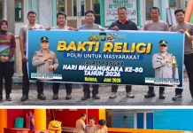 Polres Natuna Gelar Asri Lingkungan dan Bakti Religi Sambut HUT Bhayangkara Ke-80