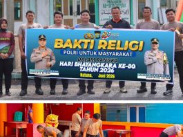 Polres Natuna Gelar Asri Lingkungan dan Bakti Religi Sambut HUT Bhayangkara Ke-80