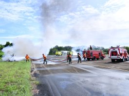 Kolaborasi Lanud RSA dan UPBU Ranai Gelar Latihan ERP, Simulasikan Kecelakaan Pesawat di Natuna