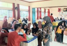 Posko PPDB SMAN 1 Bakung Serumpun Ramai Didatangi Orang Tua, Permudah Proses Pendaftaran Siswa Baru