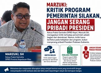 Marzuki: Kritik Program Pemerintah Silakan, Jangan Serang Pribadi Presiden