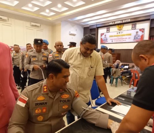 Hari Bhayangkara ke-80, Polres Aceh Timur Kumpulkan 88 Kantong Darah