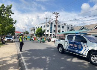Satlantas Polres Natuna Kawal Pawai 1 Muharram 1448 H, Ratusan Pelajar Madrasah Semarakkan Tahun Baru Islam