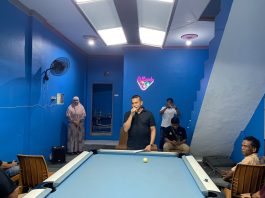 Polsek Bunguran Timur Gelar Turnamen Biliar Sambut HUT Bhayangkara ke-80