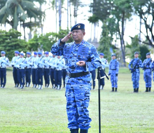 Danlanud RSA Natuna Pimpin Upacara Bendera, Pangkoopsudnas Tekankan Karakter Prajurit AMPUH