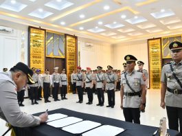 Empat Pejabat Polres Aceh Timur Berganti, Kapolres Tekankan Profesionalisme dan Pelayanan kepada Masyarakat