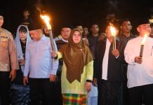 Semarak Malam 1 Muharam, Bupati Siak Hidupkan Kembali Tradisi Pawai Obor di Kota Pusaka