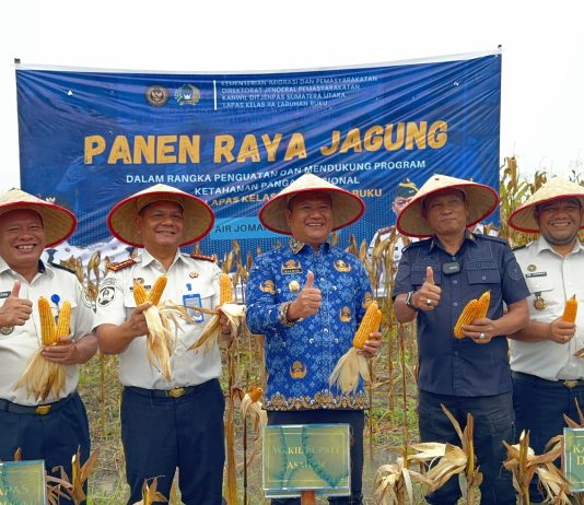 Wabup Asahan Hadiri Panen Raya Jagung di Lapas Minimum Security, Dukung Ketahanan Pangan Nasional