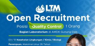 AMDK Gunung Daik Buka Rekrutmen QC, Sekda Ajak Generasi Muda Manfaatkan Peluang