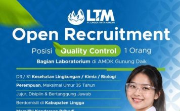 AMDK Gunung Daik Buka Rekrutmen QC, Sekda Ajak Generasi Muda Manfaatkan Peluang