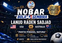 Nobar USA vs Australia, Lanud RSA Hadirkan Hiburan Gratis untuk Masyarakat Natuna