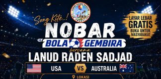 Nobar USA vs Australia, Lanud RSA Hadirkan Hiburan Gratis untuk Masyarakat Natuna